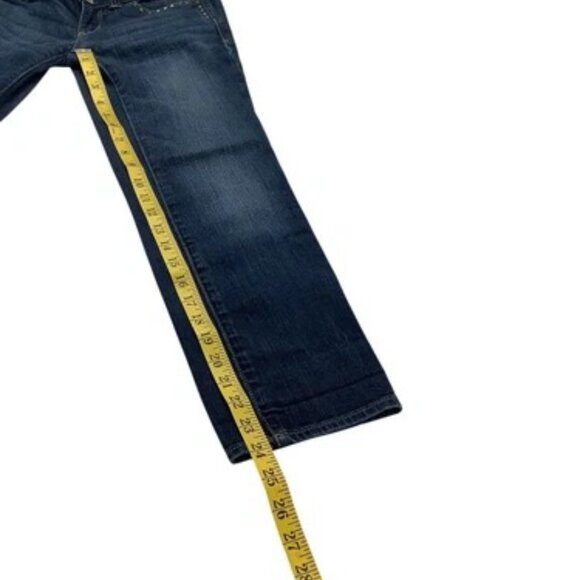 American Eagle Outfitters Artist Low Rise Stretch Blue Jeans Women's Size 2 - Picture 7 of 9